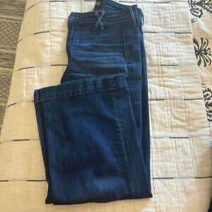 Paige wide leg crop jeans